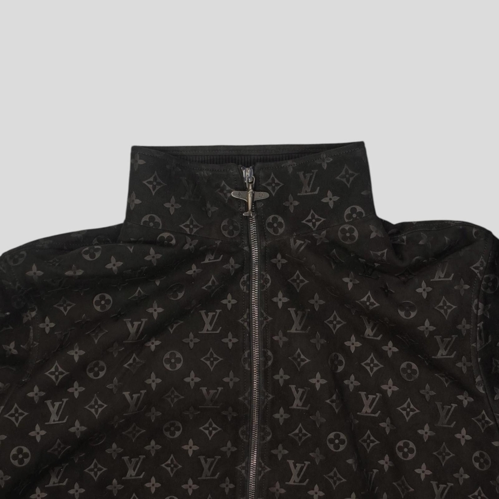 Louis Vuitton Black Monogram Zip-Up Jacket